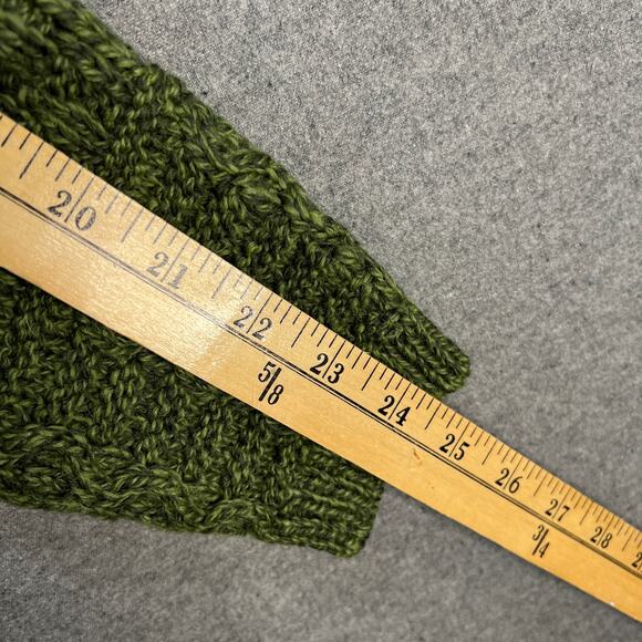 Aran Craft Merino Wool Zip-Front Cardigan with Pockets Meadow Smeen Size Medium - Picture 5 of 7